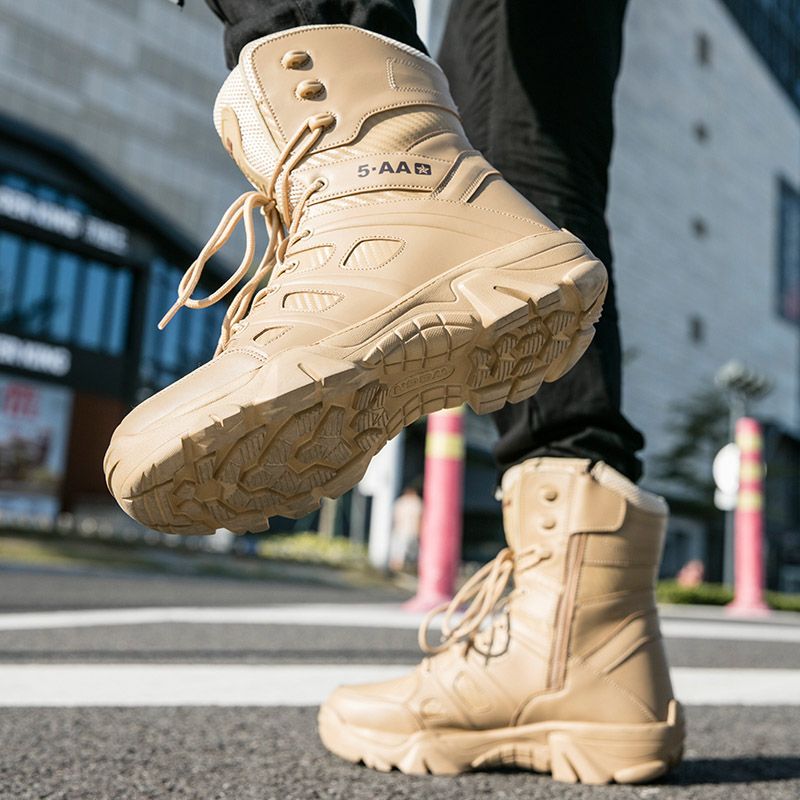 Lago Heren Militaire Boots - Zwart