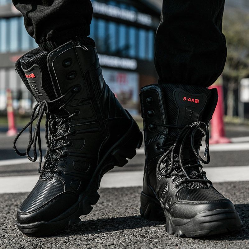 Lago Heren Militaire Boots - Zwart
