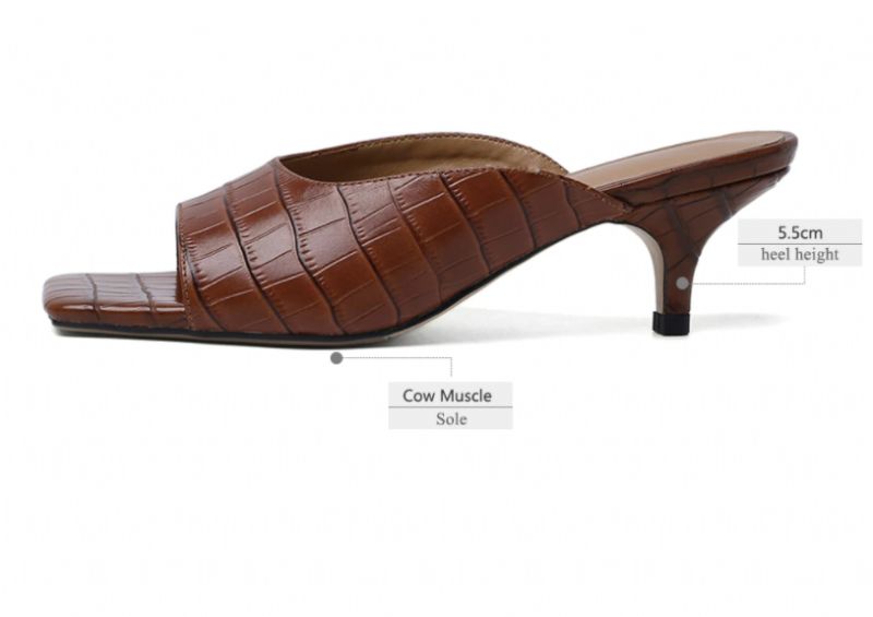 Laja Lage Hakken Sandalen - Bruin