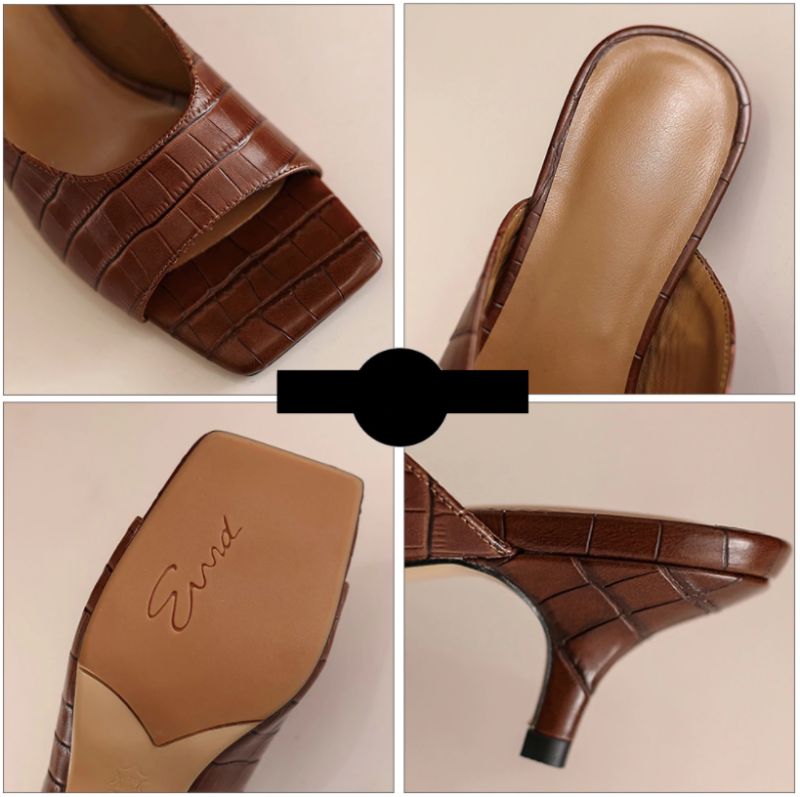 Laja Lage Hakken Sandalen - Bruin