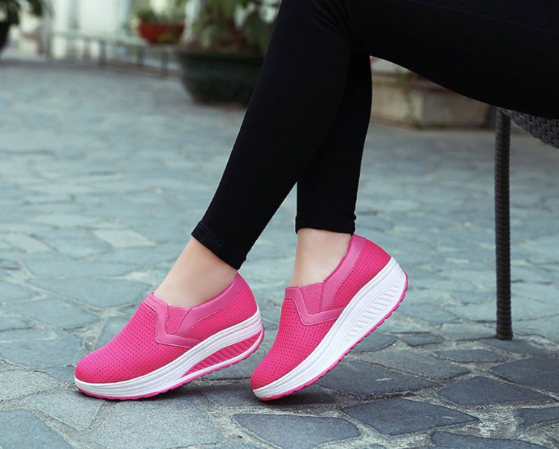 Lala Dames Platform Schoenen - Blauw