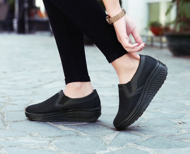 Lala Dames Platform Schoenen - Blauw