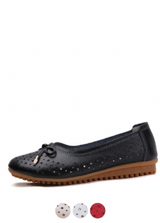 Lameth Leren Balletschoenen Voor Dames