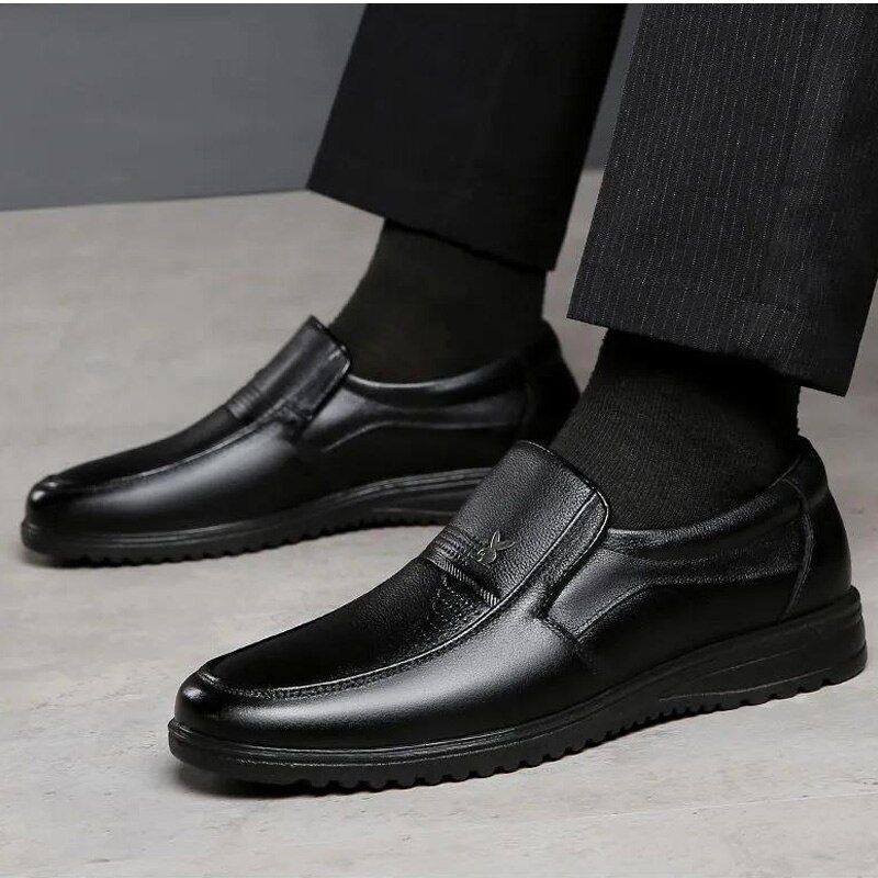 Lancaster Heren Loafers Casual Schoenen - Zwart