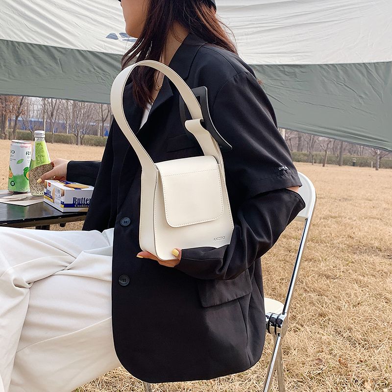 Lander Dames Handtas Mini Leer Luxe - Wit