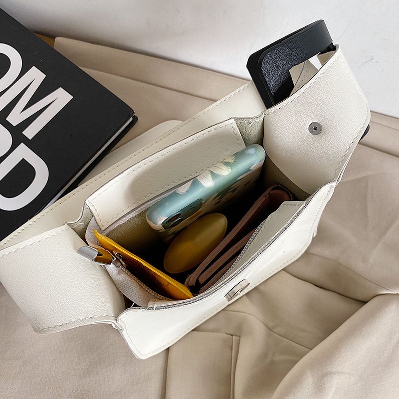 Lander Dames Handtas Mini Leer Luxe - Wit