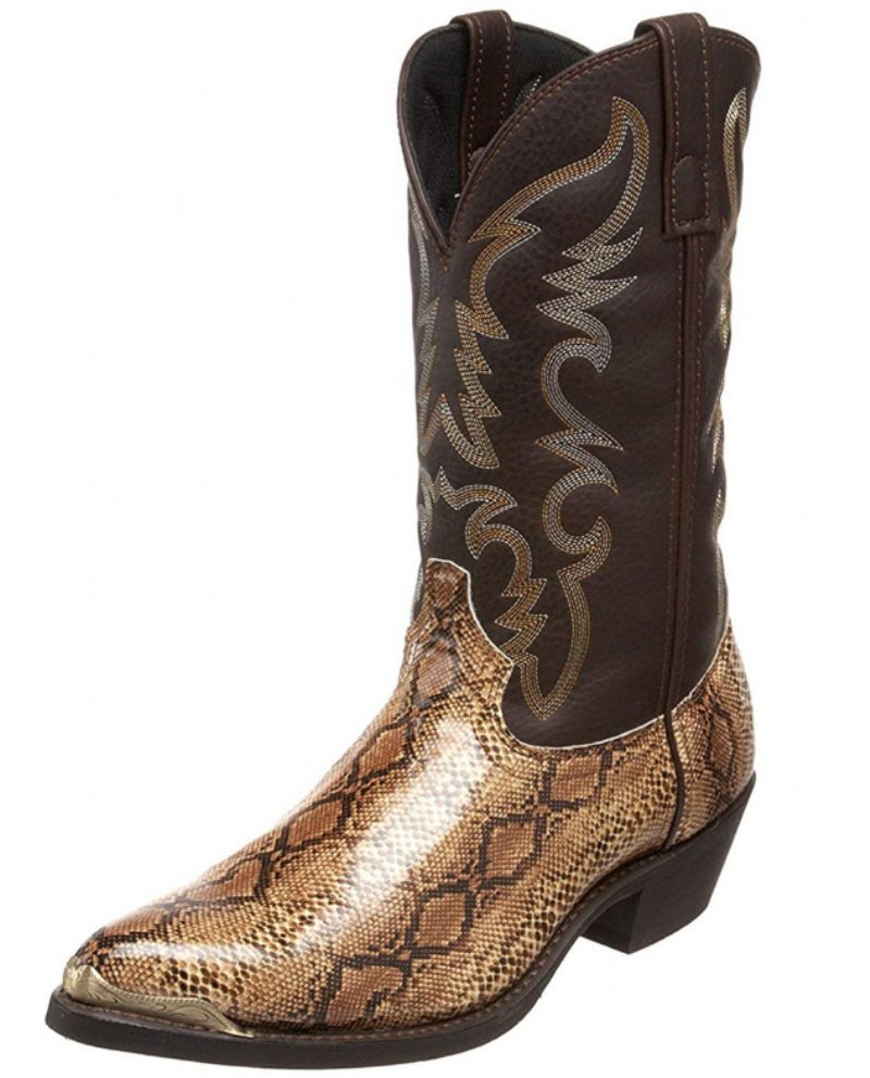 Lander Unisex Iron Head Hoge Hak Laarzen - Goud