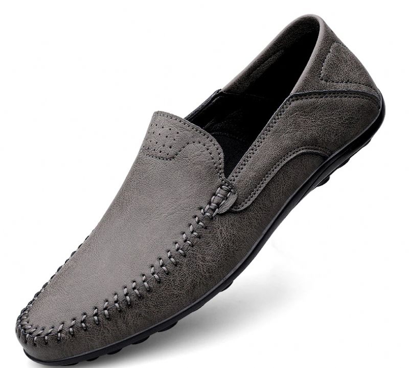 Landon Heren Loafers Geklede Schoenen - Grijs
