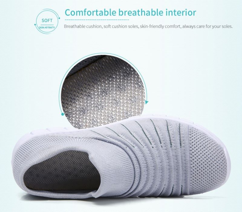 Lanet Dames Ademende Comfortabele Slip-on Loafers Zwarte Schoenen - Zwart
