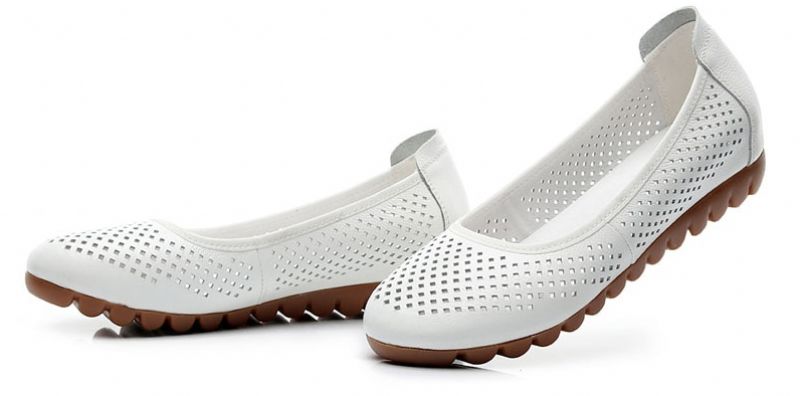 Lariza Dames Platte Schoenen - Wit