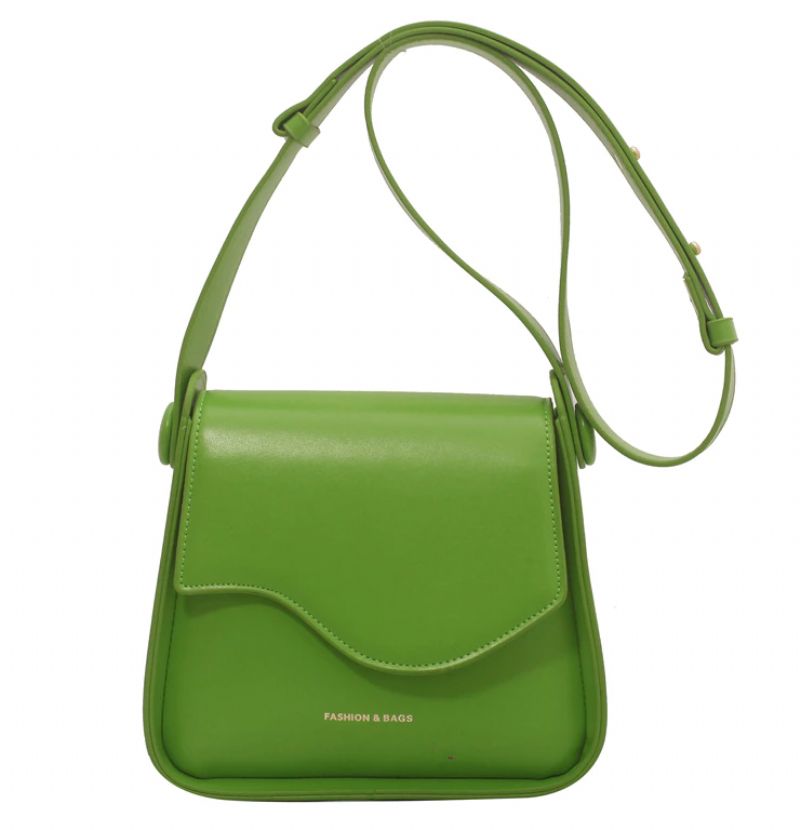 Latty Dames Kleine Leren Crossbody Handtas - Groen