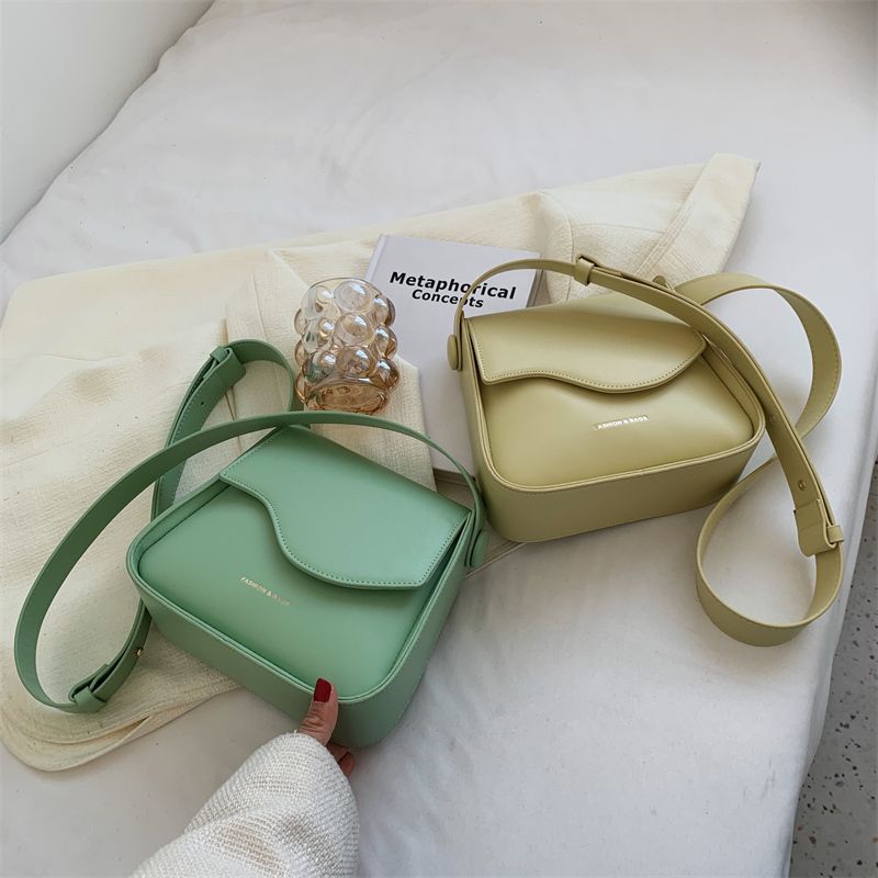 Latty Dames Kleine Leren Crossbody Handtas - Groen