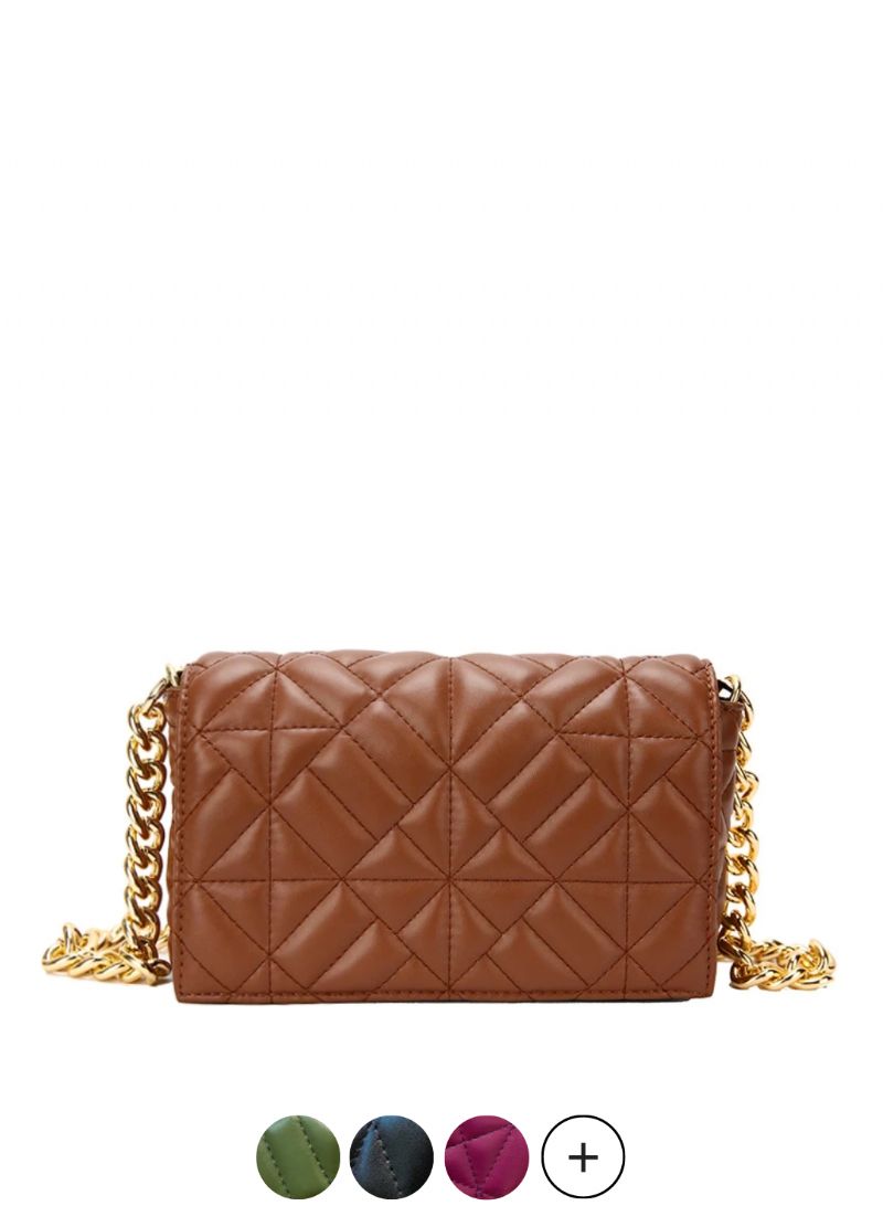 Latty Dames Minimalistische Gewatteerde Flap Handtas
