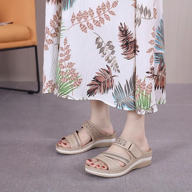 Laty Wedges Sandaal - Roze