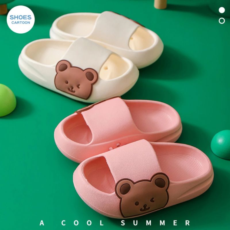 Lau Unisex Kinder Flip Flop Schoenen - Wit