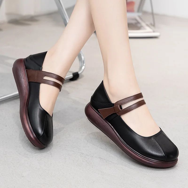 Laura Platte Platformloafer Voor Dames - Zwart