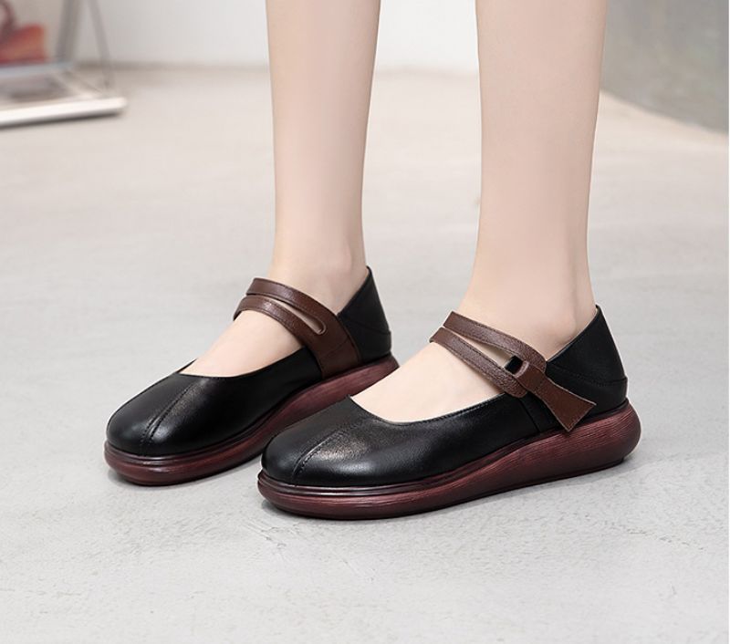 Laura Platte Platformloafer Voor Dames - Zwart