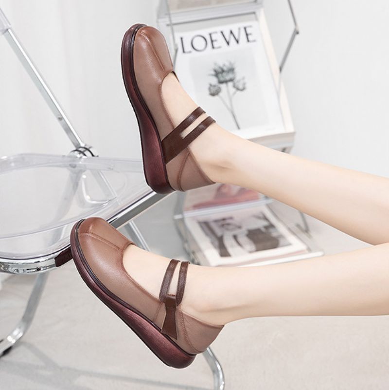 Laura Platte Platformloafer Voor Dames - Zwart