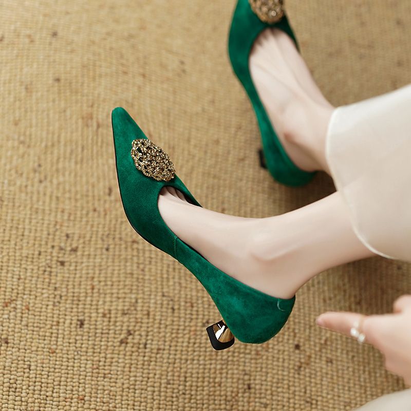 Lauren Dames Puntige Neus Dress Pumps - Groen