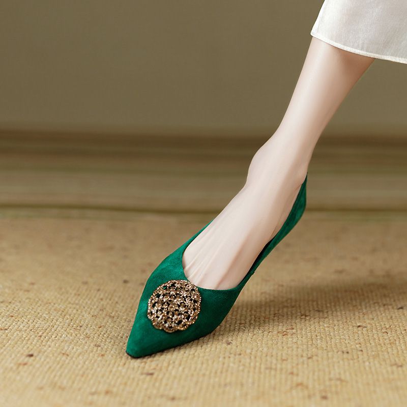 Lauren Dames Puntige Neus Dress Pumps - Groen