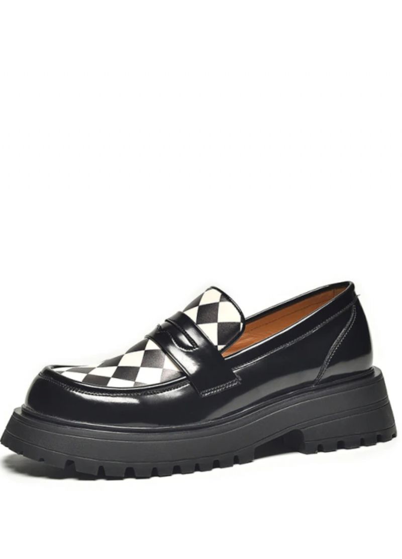 Laurent Dames Synthetische Leren Platform Loafer Schoenen