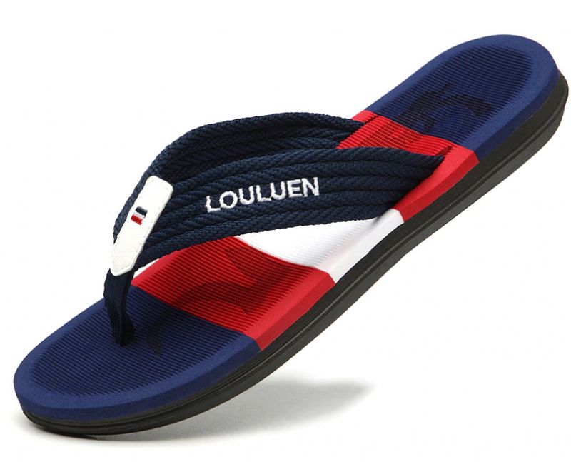 Lazan Heren Outdoor Slippers - Marineblauw
