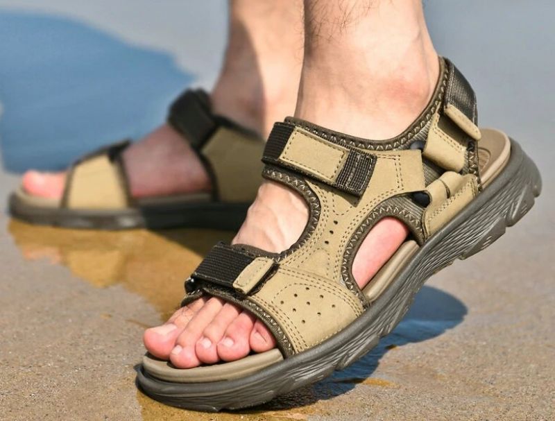 Lazaro Heren Casual Sandaal - Kaki