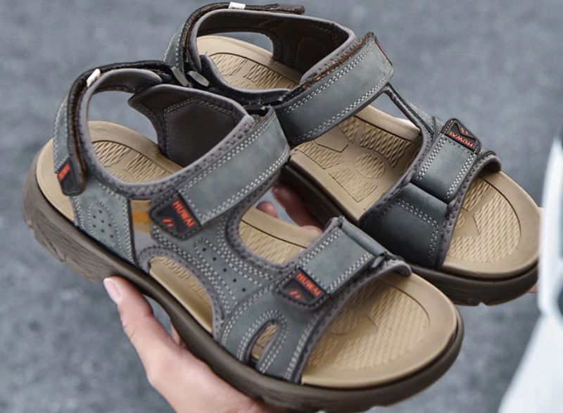 Lazaro Heren Casual Sandaal - Kaki