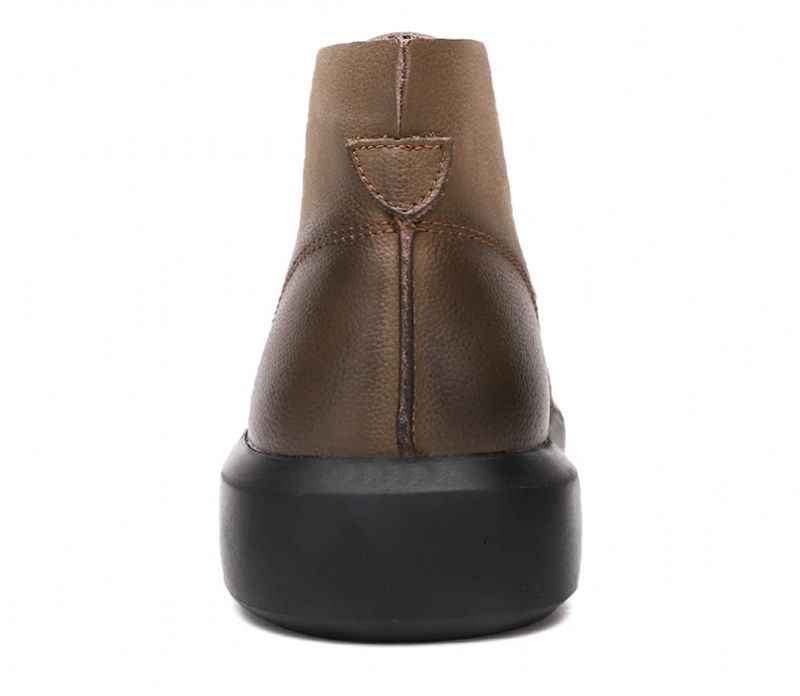 Lazio Heren Casual Laars - Bont Khaki