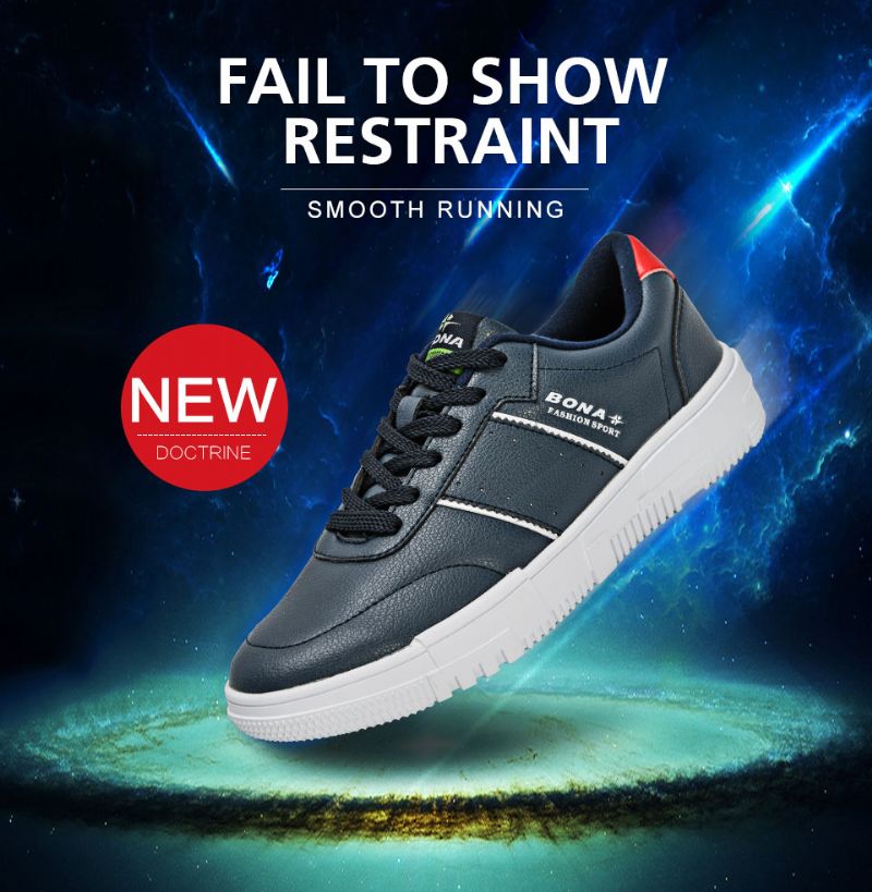 Lecester Herenmode Sneakers - Zwart