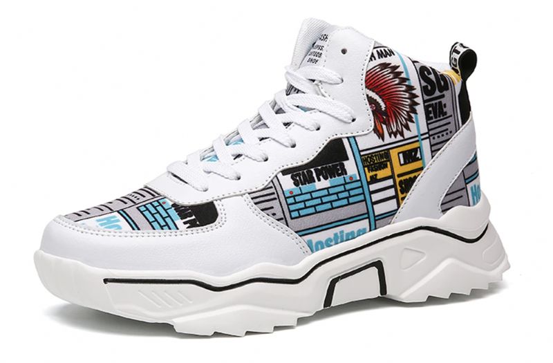 Leicer Heren Fashion Sneakers - Wit