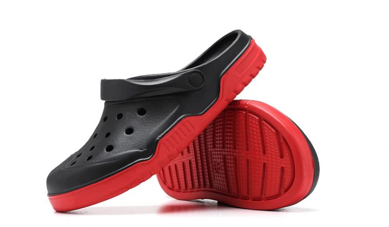 Leicester Heren Rubberen Strand Slippers - Zwart