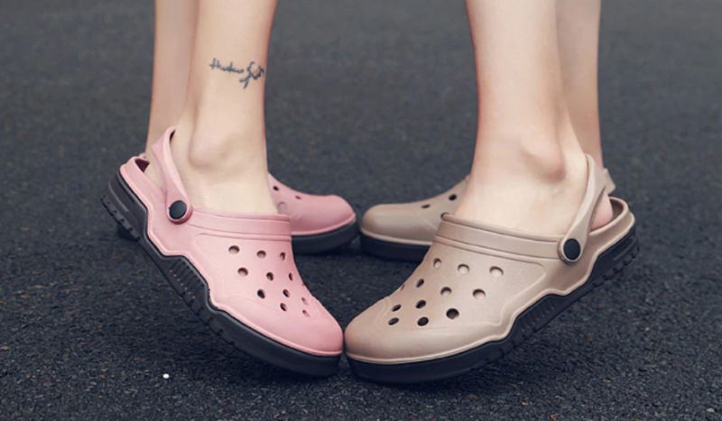 Leicester Heren Rubberen Strand Slippers - Zwart
