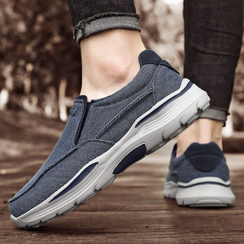 Lemar Heren Loafers Casual Schoenen - Kaki
