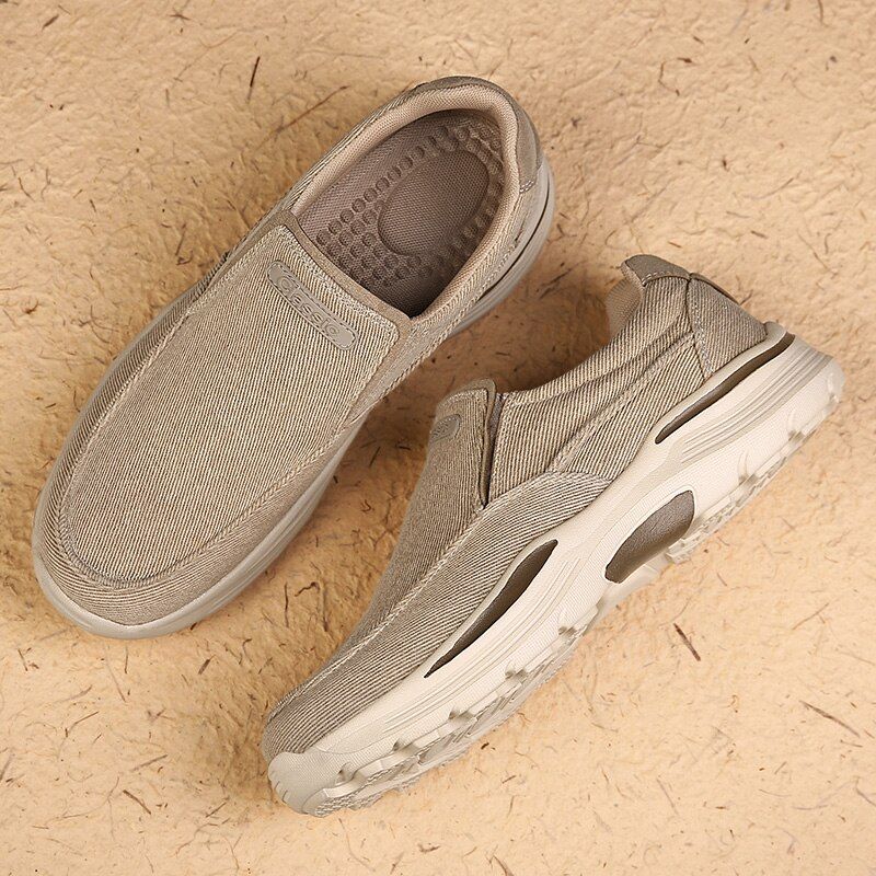 Lemar Heren Loafers Casual Schoenen - Kaki
