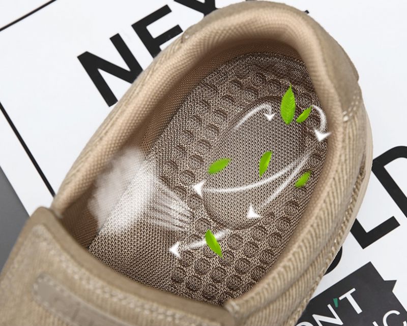 Lemar Heren Loafers Casual Schoenen - Kaki