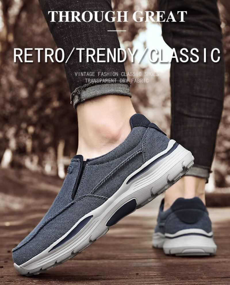 Lemar Heren Loafers Casual Schoenen - Kaki