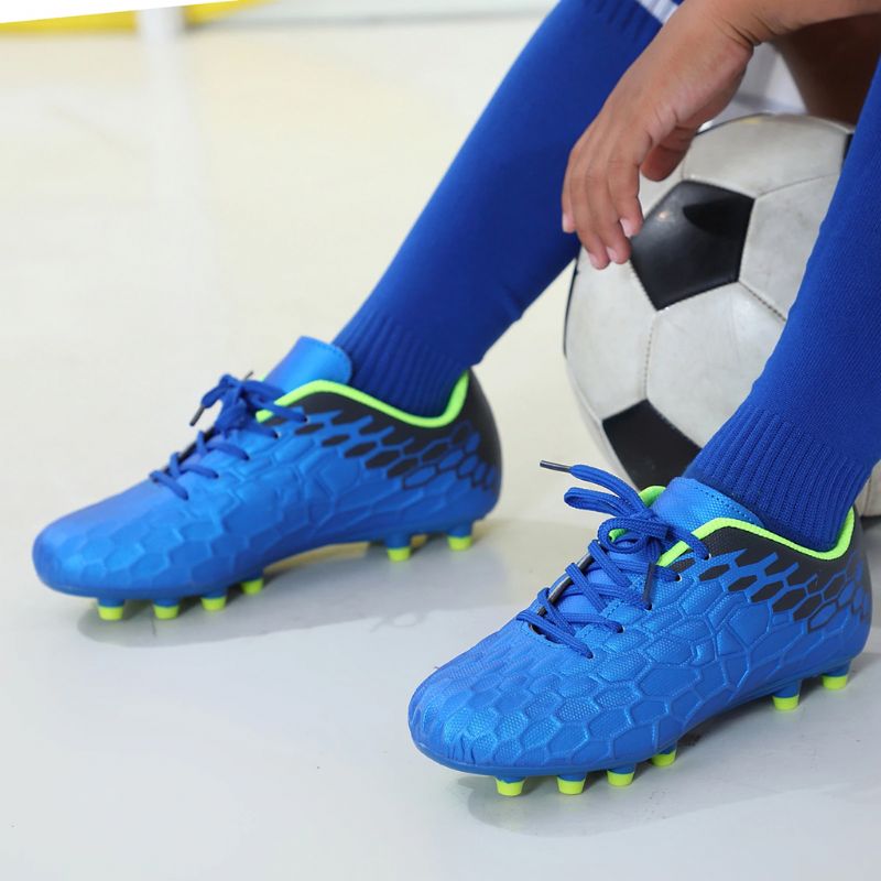 Lemus Unisex Kinder Voetbalschoenen - Blauw