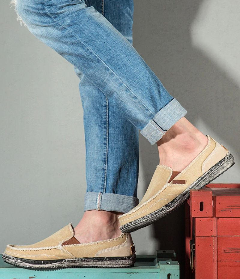 Lenglet Heren Loafer Casual Schoenen - Blauw