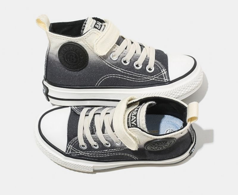 Lenn Unisex Hoge Sneaker Voor Kinderen - Zwart