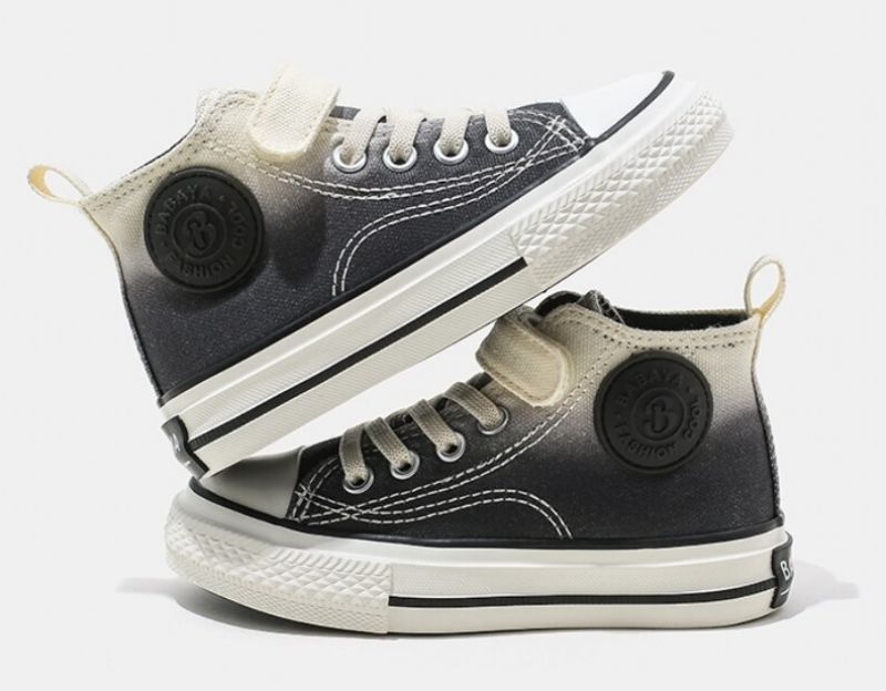 Lenn Unisex Hoge Sneaker Voor Kinderen - Zwart