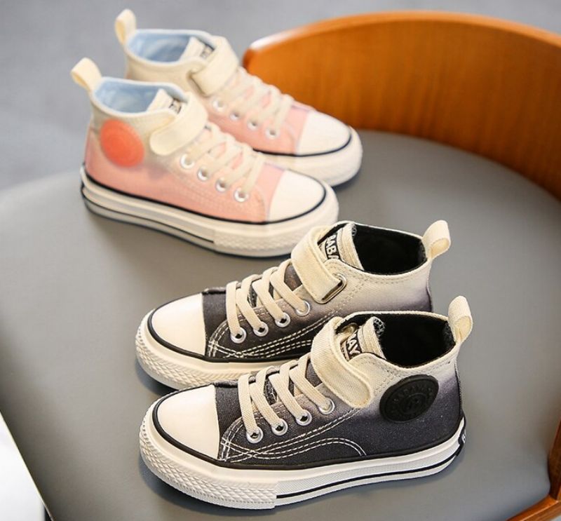 Lenn Unisex Hoge Sneaker Voor Kinderen - Zwart