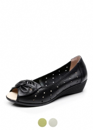Lennys Dames Butterfly Knot Wedge Sandaal