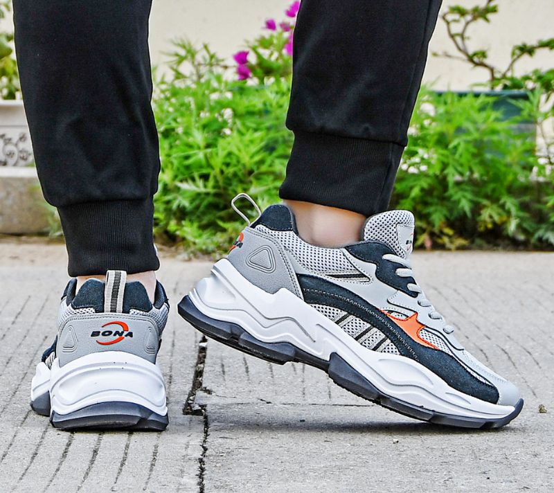 Leonard Heren Casual Sneakers - Grijs
