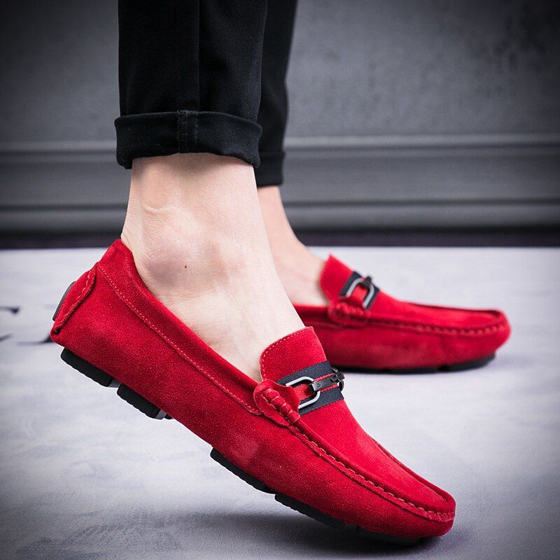 Leonardo Heren Loafers Luxe Schoenen - Rood