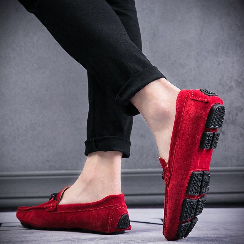 Leonardo Heren Loafers Luxe Schoenen - Rood