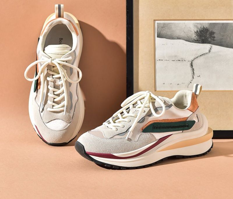 Leone Dames Ademende Sneaker - Grijs
