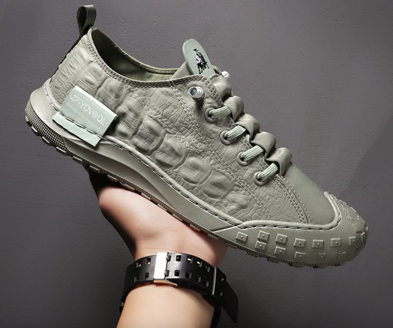 Leonidas Heren Casual Sneaker - Grijs