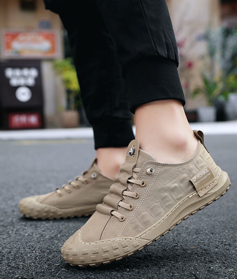 Leonidas Heren Casual Sneaker - Grijs