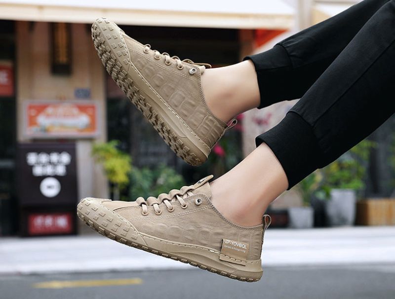 Leonidas Heren Casual Sneaker - Grijs